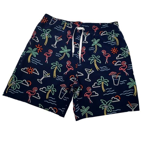 Chubbies Mens XL‎ Classic Swim Trunks The Neon Lights 7” Inseam Beach Pool Swim - Picture 1 of 13